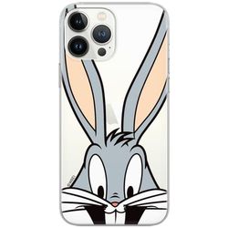 ERT GROUP mobiltelefonfodral för Samsung S9 PLUS originalt och officiellt licensierat Looney Tunes mönster Bugs 001 Vit optimalt anpassad till formen på mobiltelefonen, gedeeltelijk transparant