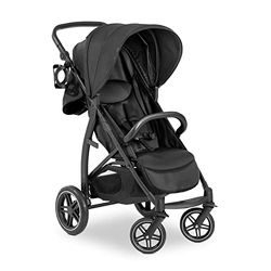Hauck buggy Rapid 4D Air, Tot 25 kg, Snel inklapbaar, Zonnekap UPF 50 +, luchtwielen en Rubberbanden, Bekerhouder, In hoogte verstelbaar, Eenvoudig af te wassen,boodschappenmand,92 x 57 x 110 cm,zwart