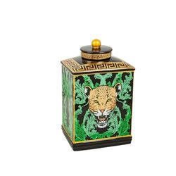 Romimex Bote Multicolor Porcelana 16 x 26 x 13 cm
