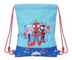 SPIDEY - Sac à dos plat junior, idéal pour enfants de différents âges, confortable et polyvalent, qualité et résistance, 26 x 34 cm, couleur bleue, bleu, Estándar, Décontracté