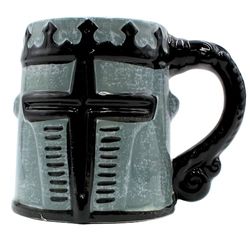 Dekohelden24 Tasse à café en grès Motif Armure de Chevalier 11 x 8 cm 450 ML