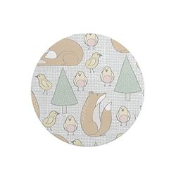 Questo Casa, Digitalt tryck runt musmatta, halkfri undersida för kontor och hem, diameter: 22 cm