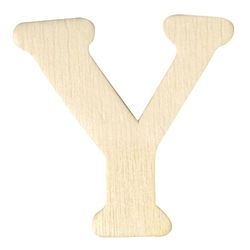 Rayher 6162400 houten letters, 4 cm, Y