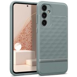 Caseology Parallax voor Samsung Galaxy S23 FE Hoesje [3D Hexa Cube Design] [Militaire kwaliteit valbescherming] Telefoon Cover voor Samsung Galaxy S23 FE 5G - Saliegroen