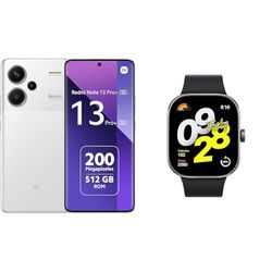 Xiaomi Redmi Note 13 Pro+ 5G 2.8GHz 12GB+512GB White & Xiaomi Redmi Watch 4 Black EU BHR7854GL