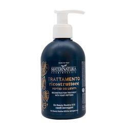 Maternatura, Traitement Reconstructeur aux Peptides de Levure pour Cheveux Abîmés, Nettoie et Répare les Cheveux, Routine Beauté SOS Cheveux Endommagés, Made in Italy - 250 ml