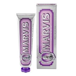 Marvis Dentifrice Menthe-Jasmin, 85ml, Dentifrice aromatisé, Aide à éliminer la plaque dentaire et promouvoir des gencives saines, Fraîcheur durable