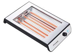 My Wave Platte broodrooster – voor alle soorten brood en gebak – horizontale broodrooster met 900 W vermogen – instelbare temperatuur en 6 standen – licht- en geluidsindicaties
