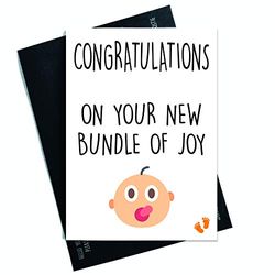 Nuovo bambino biglietto di congratulazioni New Bundle of joy New MUM card, New Dad card, baby Girl, baby Boy New genitori biglietti Friend PC164