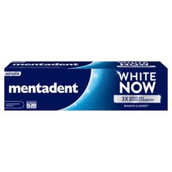 Mentadent Dentifricio White Now Original, Dentifricio Sbiancante con White-Correct e White-Infinity Technology, per Denti 3 Volte più Bianchi Subito* e Bianchi a Lungo**, 75 ml