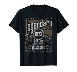 Regalo de cumpleaños 1973 Año de nacimiento, Vintage Camiseta