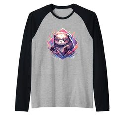 Nutria nutria marina nutria marina nutria reproductora Camiseta Manga Raglan