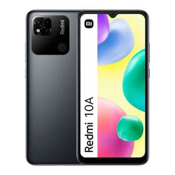 Xiaomi Redmi 10A Smartphone 3 + 64 GB, 6,53-calowy ekran Dot Drop HD+, MediaTek Helio G25, podwójny aparat 13 MP, bateria 5000 mAh, kolor szary