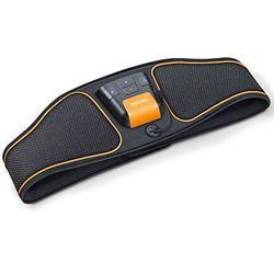 Beurer EM 37 Cinturón muscular abdominal, entrenamiento abdominal EMS, estimulación muscular para fortalecer y regenerar los músculos abdominales, Basic, 70-140 cm