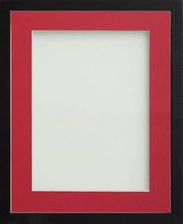 Frame Company Webber Black with Red Mount, A4 for 9x6 inch