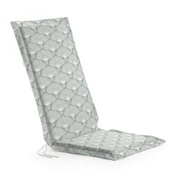 BELUM | zitkussen voor tuinstoel, afmetingen: zitting zonder ruche: Dikte: 4 cm, breedte: 41 cm, lengte: 37 m, rugleuning zonder ruche: Dikte: 4 cm, breedte: 53 cm, Lengte: 64 cm, Model: ASENA 4