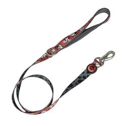 Minnie Mouse Premium-Hundeleine, Rosa und Schwarz, Größe M, Karabiner für Halsband, aus Polyester, 3D-Details, Originalprodukt, entworfen in Spanien