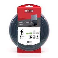 OREGON Nylium - Fil de Coupe Carré Résistant en Nylon, Bobine de 2,4 mm x 60 m, Compatible avec la Majorité des Débroussailleuses (109521E)