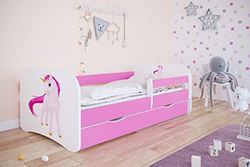 Lit babydreams 2 Rose Unicorn tiroir et Matelas Inclus 180/80