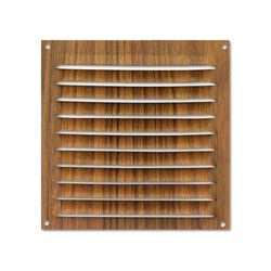 monkey ladder Grille - Grille en Aluminium de 150 x 150 mm en Finition Bois foncé, idéale pour la Ventilation et Le Design élégant en intérieur