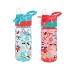 Nuby Super Quench lekvrije drinkfles voor kinderen, 540 ml, draaggreep, vrije doorstroming, vaatwasmachinebestendig, sterilisator, drinkbeker, geschikt voor kinderen vanaf 18 maanden