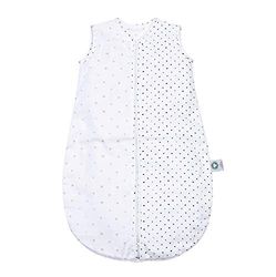 Saco de Dormir para bebé, Certificado Gots, de algodón orgánico de Motherhood. Saco de Dormir de Verano, tamaño: 6 – 18 Meses, Manchas de Albaricoque y Negro