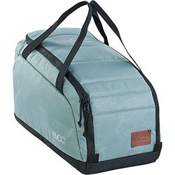 EVOC GEAR BAG 20 resväska (praktisk cykelväska, robust yttermaterial, vadderat huvudfack, dubbel dragkedja, smuts-/vattenavvisande, helt öppningsbart huvudfack), stål/grå