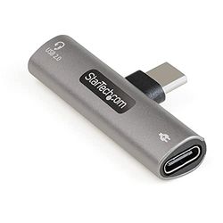 StarTech.com Adattatore audio e di carica USB-C con porta per cuffie/auricolari. Caricabatterie USB Type-C, PD 60W (CDP2CAPDM)