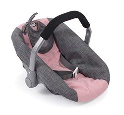Bayer Chic 2000 708 15 Siège Auto Poupée Bébé Poupée Porte-Poupée Gris Rose 45 x 31 x 32 cm