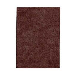 Tapis à Poils Longs Toucher Laineux, 170cm x 120cm, Chocolat