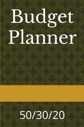 Budget Planner: 50/30/20