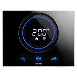 Gewiss Thermostat Thermo Ice Wi-Fi mural, noir, Chorus, GW16970CN