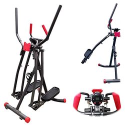 FFitness Air Walk Ellittica Cross Trainer Richiudibile con Monitor e Porta Smartphone (Unisex-Adulto)