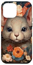 iPhone 12 Pro Max Mouse With Flowers Around Boho Style Graphic Case