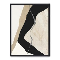 Cuadro art with black lines vii