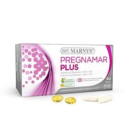Marnys Pregnamar Plus, Alto Contenido de Dha, Un Plus de Bienestar Materno-Infantil, 30 Cápsulas Duras + 30 Cápsulas Blandas 90 g