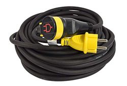 Extensão de trabalho 16 A + T com tampa, IP44. Cabo HO7RN-F 3G1,5 mm2, comprimento 5 m.