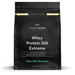 Protein Works - Protéine Whey 360 Extrême | Premium Whey Shake | Apport protéinés | Protéines haut de gamme | 68 Servings | Brownie Menthe-Chocolat | 2.4kg