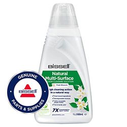 BISSELL Natural Multi-Surface Floor Cleaning Solution, 1L | voor CrossWave, SpinWave, SpinWave Robot en HydroWave | Plantaardige bestanddelen en veilig voor kinderen en huisdieren | 3096