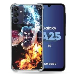Cokitec Custodia rinforzata per Samsung Galaxy A25 5G Manga My Hero Academia Shoto