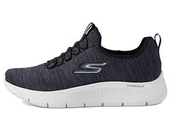 Skechers Gowalk Flex för män – sportiga slip-skor med luftkylda skumsneakers, svart/vit 2, 45 EU, Svart vit 2, 45 EU X-Weit