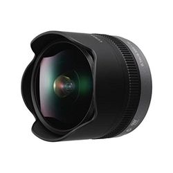 Panasonic H-F008E Obiettivo Lumix G Vario, 8 mm, Nero