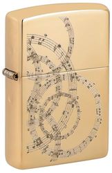 Zippo Encendedor a Prueba de Viento - Firefighter Design - Recargable - Estuche de Regalo - Metal - Hecho en EEUU