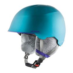 ALPINA Unisexe - Enfants, MAROI JR Casque de Ski, Turquoise Matt, 51-54 cm