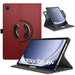 TiMOVO Rotating Case for Samsung Galaxy Tab A9+/A9 Plus 11 Inch 2023, 90 Degree Rotating Stand Cover, Support Auto Wake Sleep for Galaxy Tab A9+ Tablet SM-X210/X216/X218, Wine Red