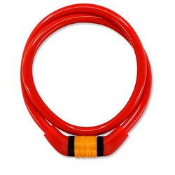 Crazy Safety Fietsslot voor kinderen, weerbestendige fietsketting, eenvoudig te bedienen cijferslot, fietsslot voor kinderen, fietsaccessoires (rood)