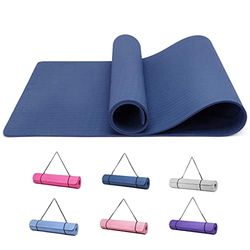 Good Nite Gymnastiekmat, yogamat, fitnessmat, antislip, trainingsmat, sport, turn, pilates, mat, vloerturnmat met draagriem, 183 x 61 x 0,6 cm (marine)
