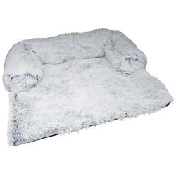 SONDEY Paris Prix bankovertrek en nekrol, pluizig, 120 cm, wit gemêleerd;