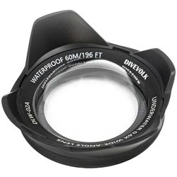 DIVEVOLK, Groothoek voor Divevlok Sea Touch 4 Max Heren, Zwart, 67 mm