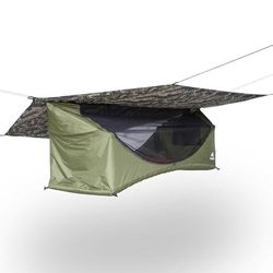 Haven Tent XL - Tenda da campeggio, con imbottitura isolante e antipioggia, 203 x 76 cm, colore: mimetico